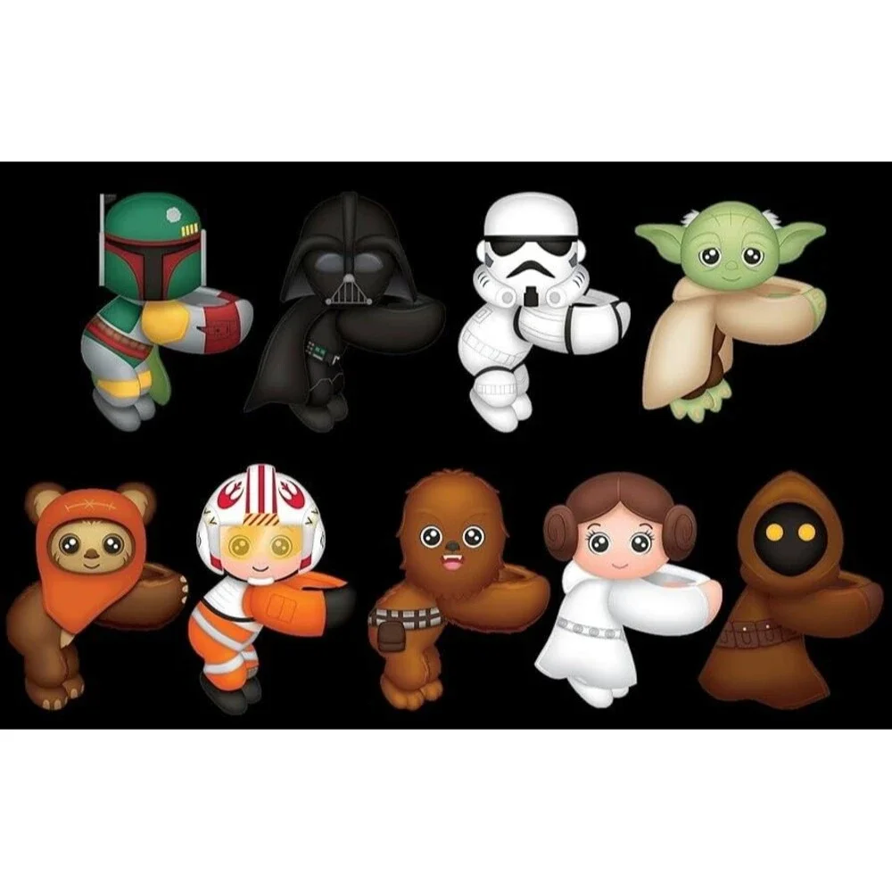 Star Wars Snap Hug & Go Surprise Cutie Cuff 9 Galaxy Friends To Collect Random
